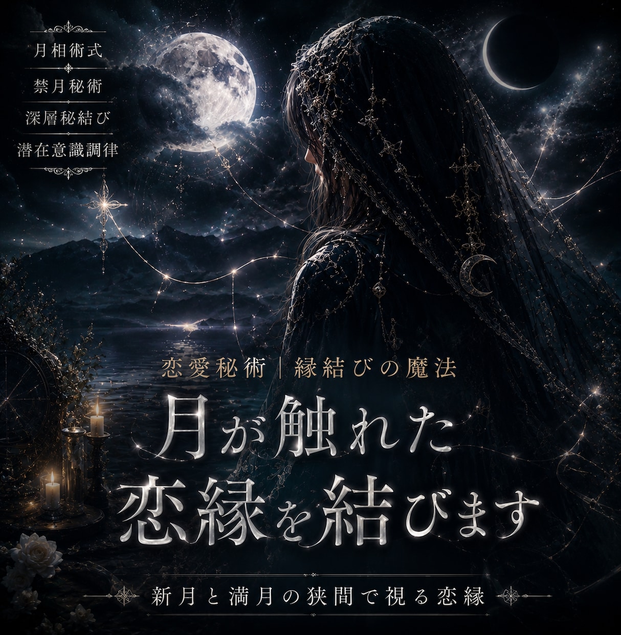 月の導きで縁の流れを整えます 本来流れるはずだった縁を再接続していくための恋愛秘術 イメージ1