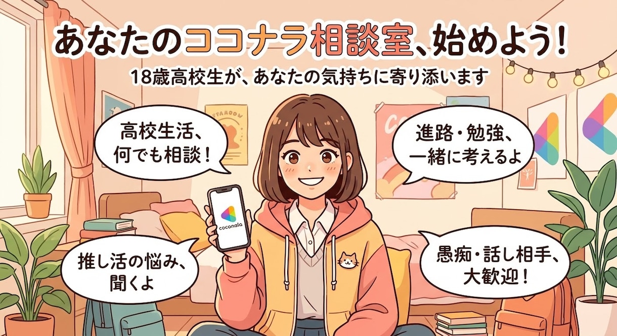 18歳高校生なんでも相談乗ります 高校三年歳18歳、なんでもお話し聞きます イメージ1