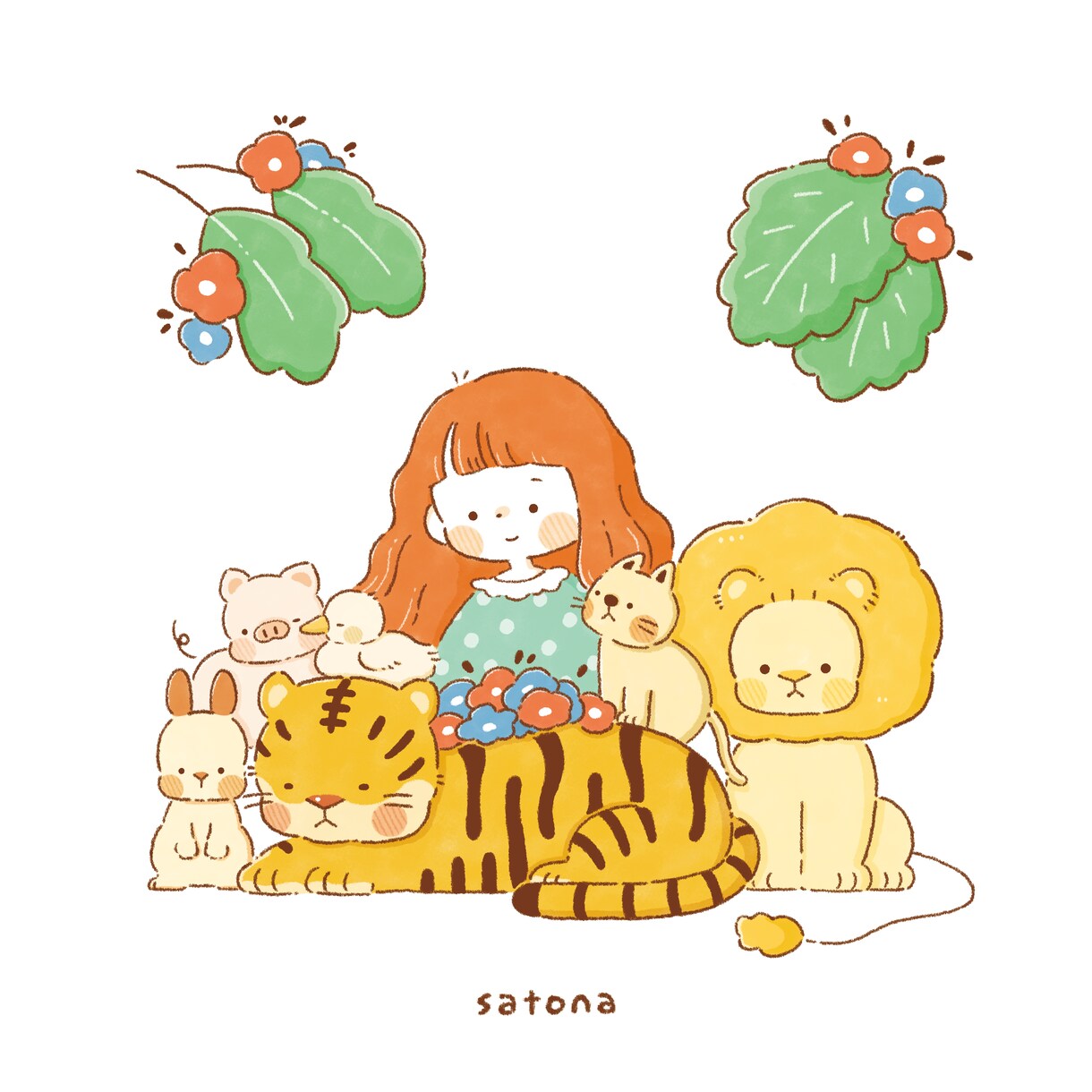 ふんわりとやわらかいイラストを描きます 自然に囲まれた動物やペットのイラストを描きます。人物もOK イメージ4