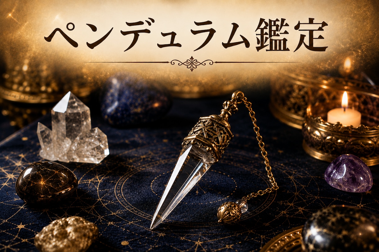 ペンデュラム鑑定とダウジングで最大3問即答します YES/NOで迷う方へ｜本音と選ぶべき道をお伝えします イメージ1