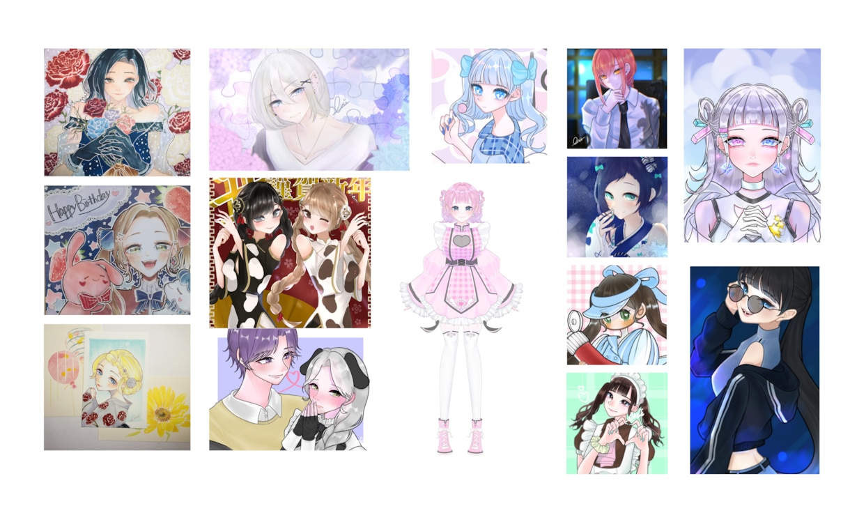 実績掲載価格！安価で人物イラスト制作いたします アニメ塗り・絵柄よせも承ります イメージ3