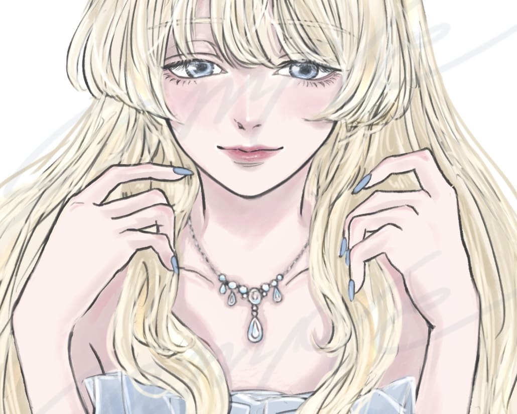 韓国風｜クールで綺麗めな女の子イラスト描きます 可愛いだけじゃ物足りない。ダークなイラストを探している貴方へ イメージ7
