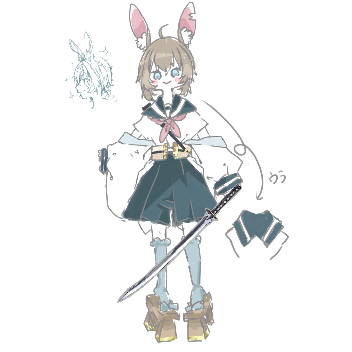 ジャンルをかけあわせたキャラデザを描きます 好きなもの同士をかけあわせます！ イメージ3