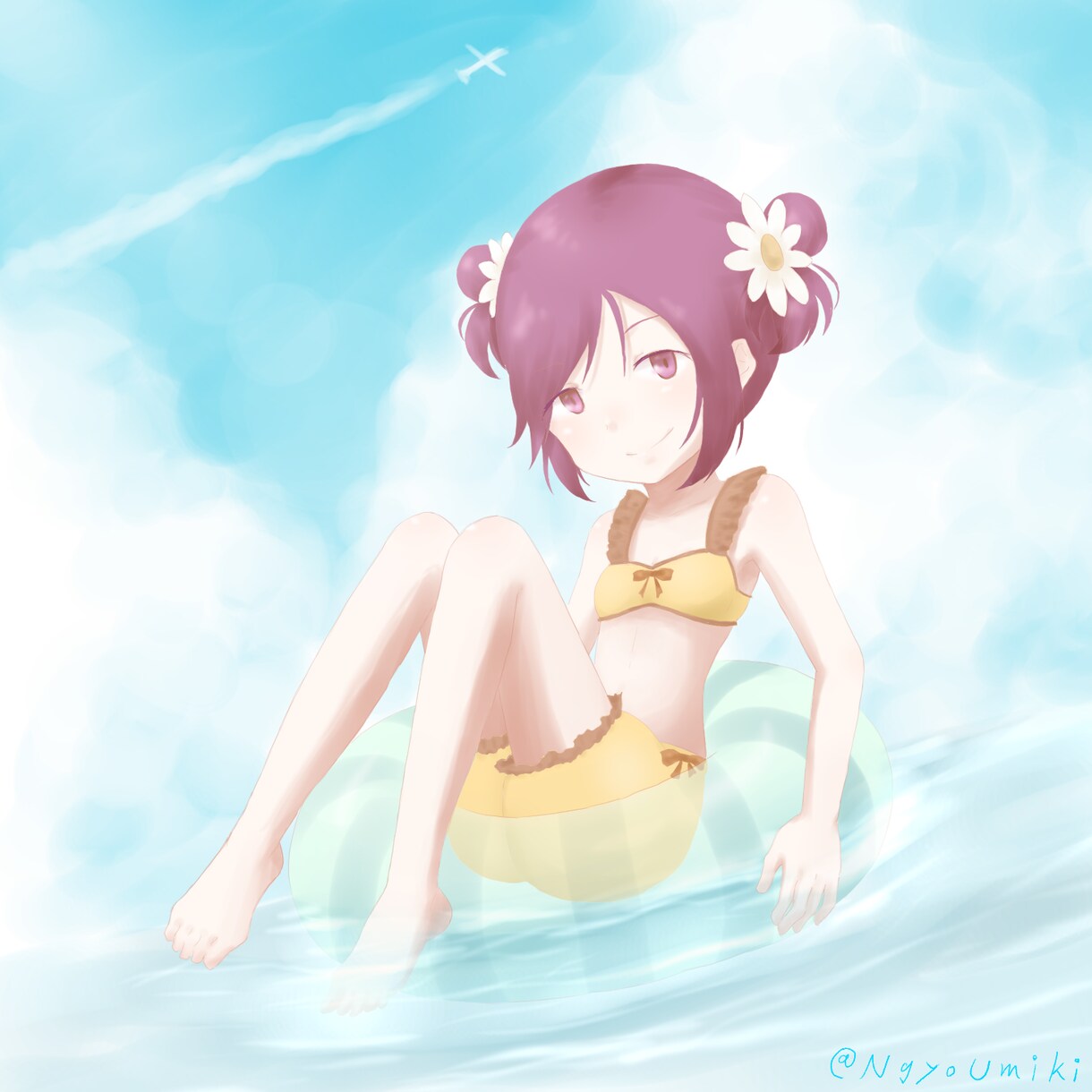 シンプルかわいいキャラクターイラストの制作承ります 優しいタッチのイラストをお求めの方に！膝上・全身も承ります イメージ4