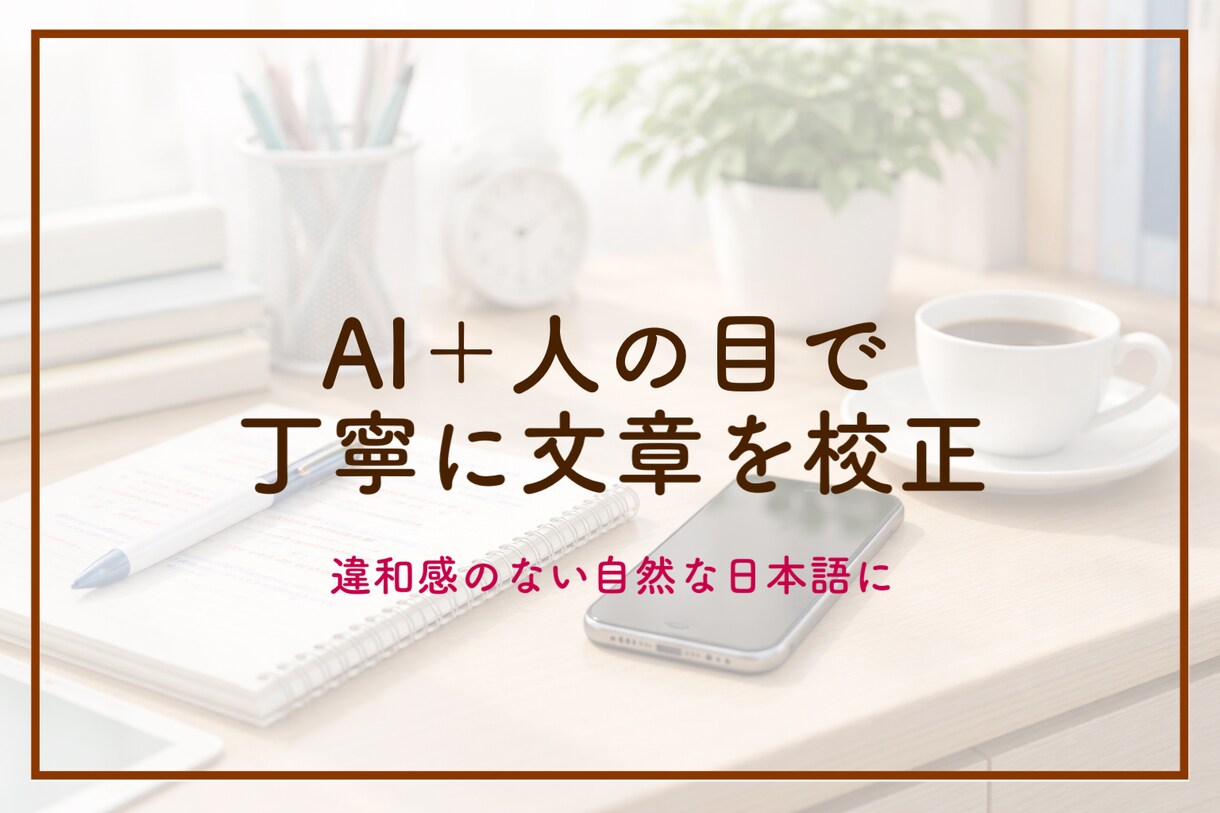 即対応OK  誤字脱字・文章校正を丁寧に行います 誤字脱字や不自然な表現を丁寧に直します イメージ1