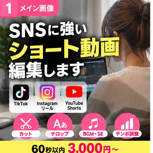 TikTok・ショート動画を見やすく編集します TikTok1.3万人の運用経験を活かして動画編集します イメージ2