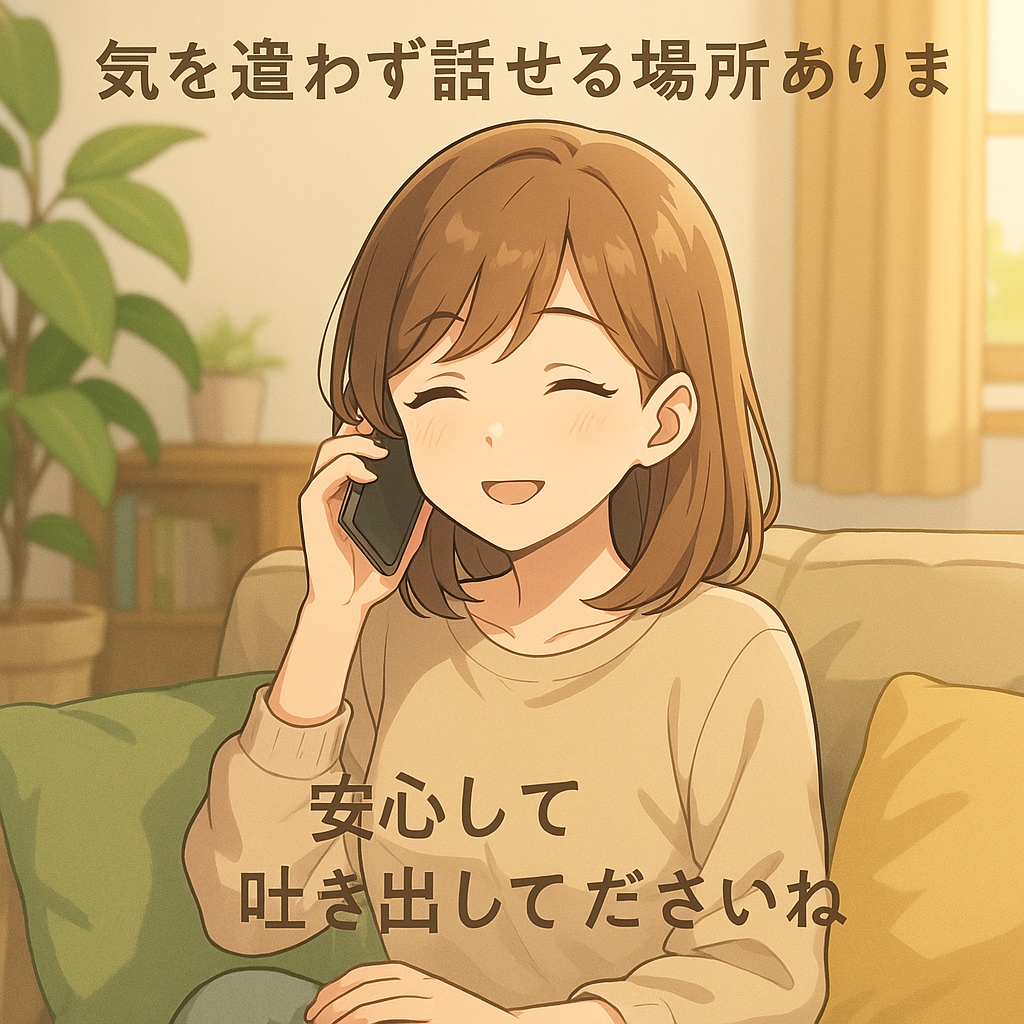 気を遣わず話せる場所あります 誰にも言えない話、ここで聞きます イメージ1
