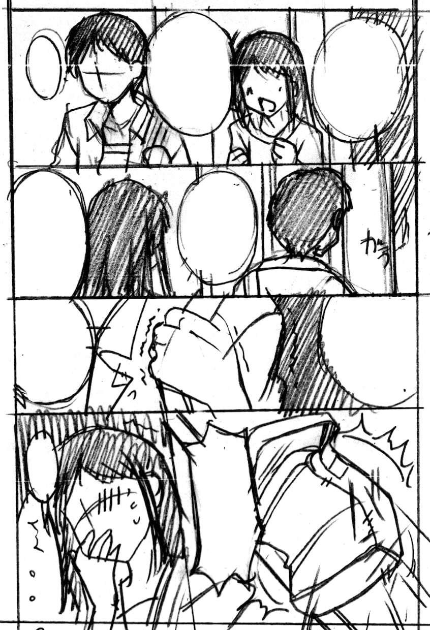 DM必須！ストーリー漫画のネーム描きます ベテラン漫画家があなたのアイディアをネームにします イメージ3
