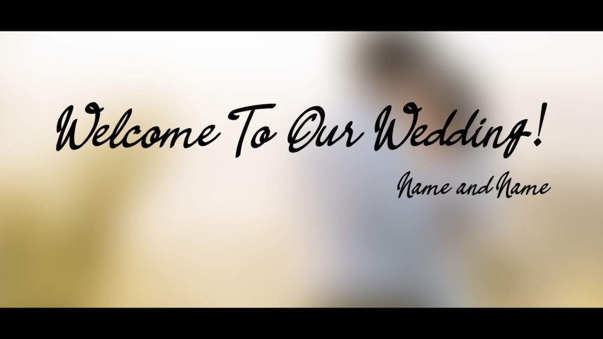 感動！結婚式のオープニングムービーをつくります こだわりも丸投げもOK！あなたにぴったりの映像を！ イメージ1
