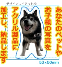 ペットやお子様の写真をアクリル製品に加工します お気に入りの写真データを頂ければレイアウト〜加工までおまかせ イメージ1