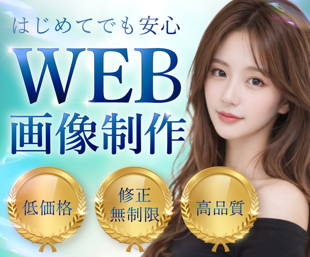 初めてでも安心｜バナー・WEB画像・サムネ作ります 修正対応OK！初心者の方も安心してご依頼いただけます イメージ1