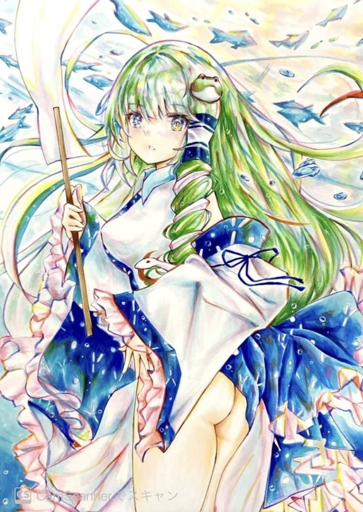 あなただけの一点物アナログイラストを制作いたします コピックで鮮やかな色彩で可愛い女の子を描きます。 イメージ8