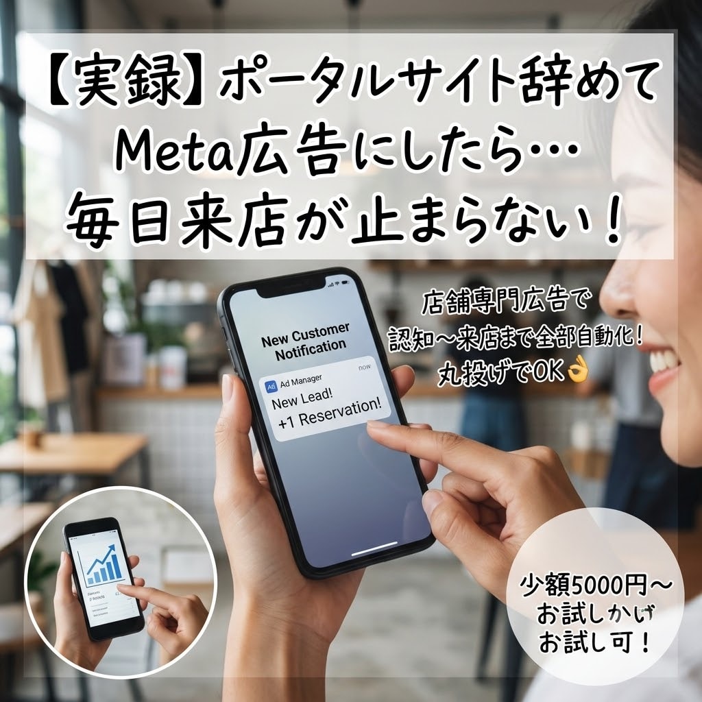 店舗専門！来店を増やすSNS広告運用代行します 自社で集客できる仕組み作り！SNS広告で来店を増やします イメージ1