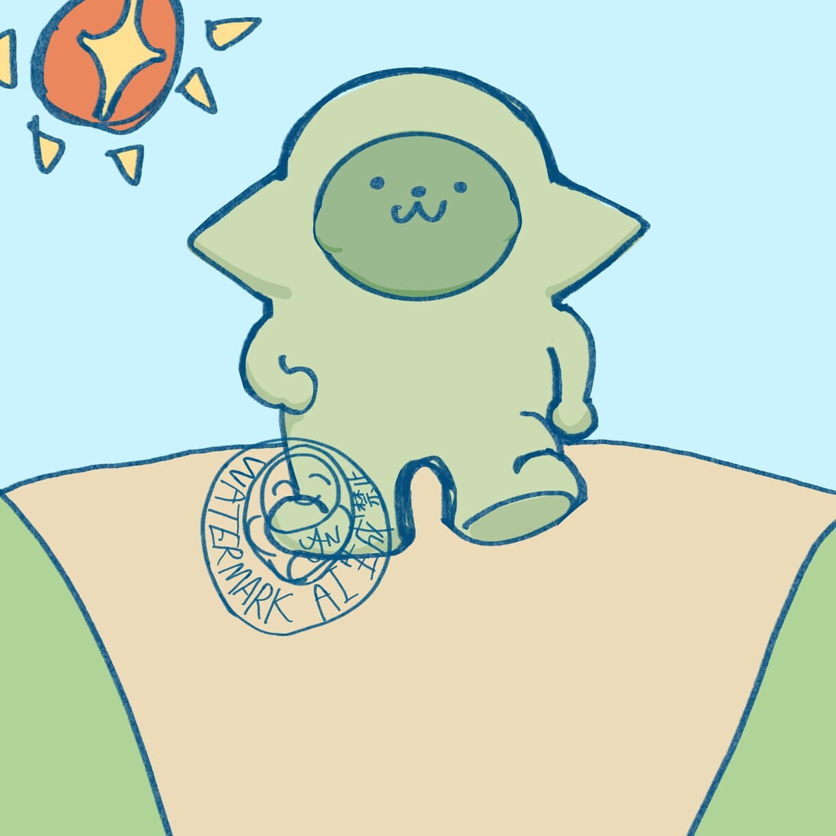 ゆるいキャラクターイラスト作成します あなたのイメージをゆるいキャラの一枚絵に イメージ5