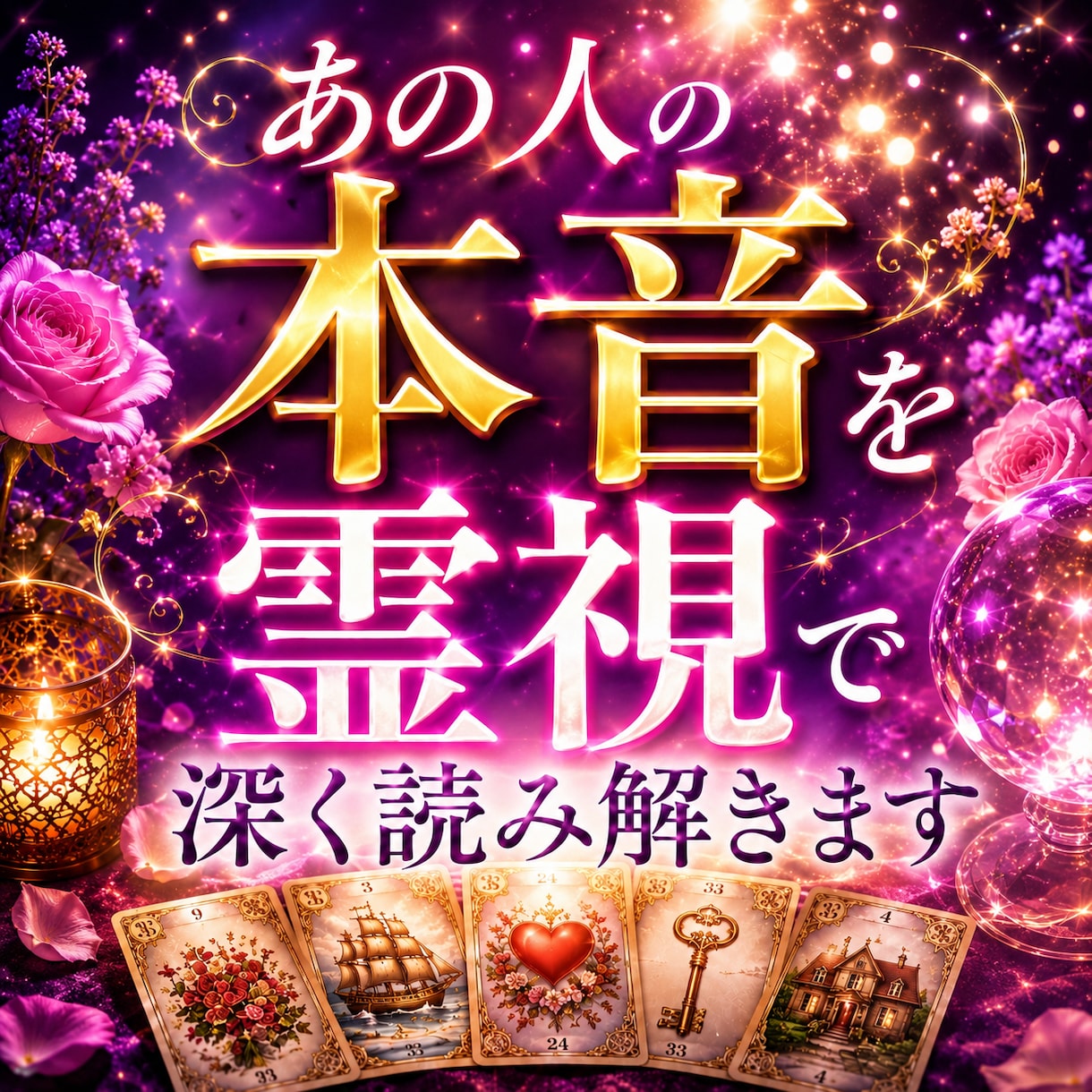 あの人の本音を霊視で深く読み解きます 言葉では伝えない本心を霊視します イメージ1