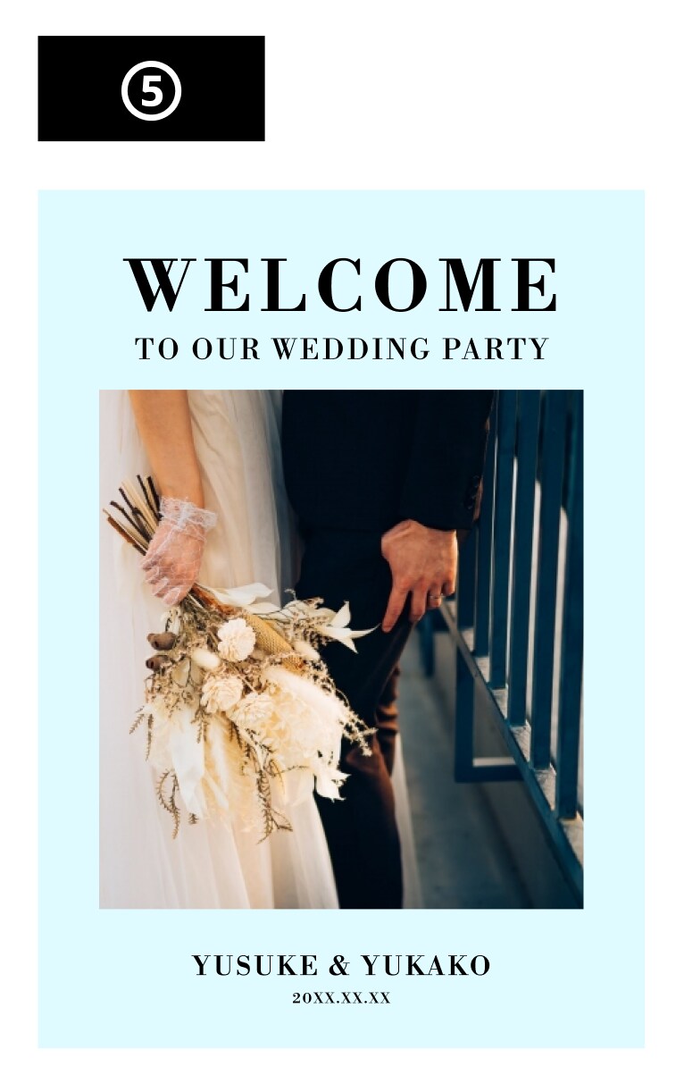 雑誌の表紙風なウェルカムボードを1週間で作ります 急ぎで結婚式のウェルカムボードが必要な方へ イメージ6