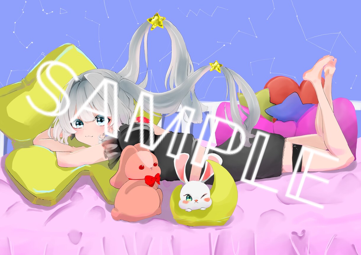 可愛い1枚絵描きます 世界観重視✨️SNS･表紙用イラスト!! イメージ2