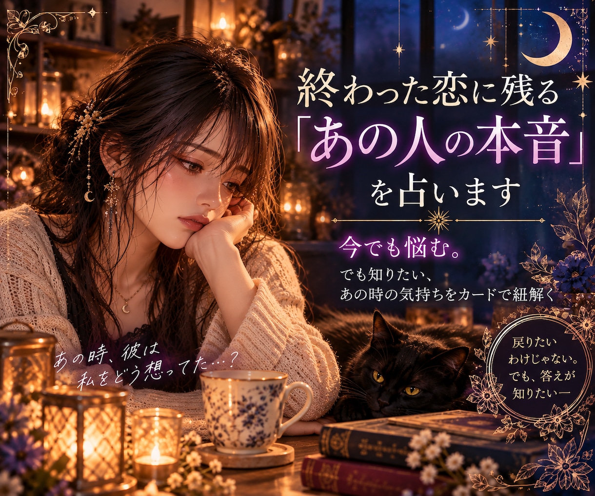 終わった恋に残る「あの人の本音」を占います 今でも悩む、あの時の気持ちをカードで紐解く イメージ1