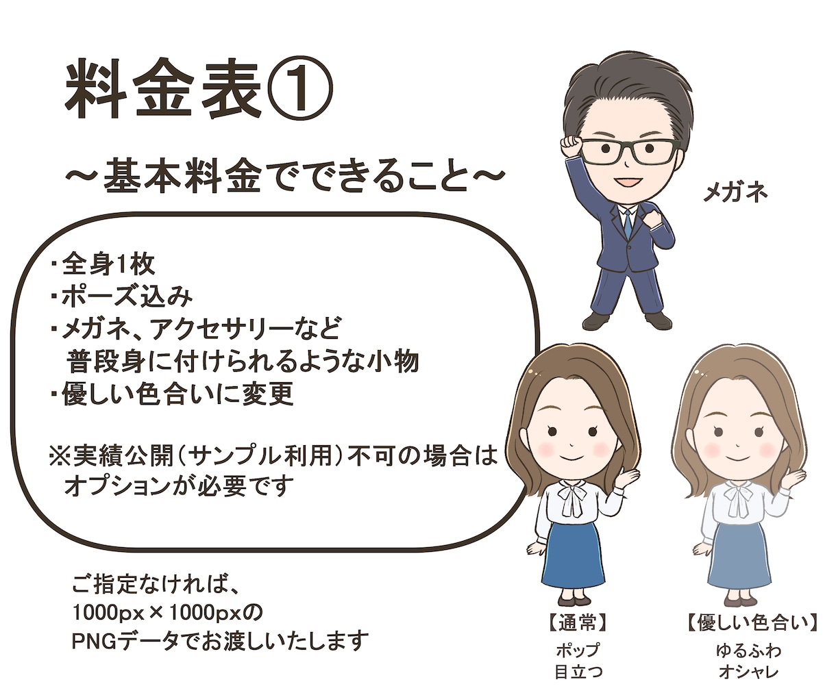 自分の分身で印象に残るミニキャラ全身お描きします 全身でオリジナリティが出せる、ゆるくてかわいい2頭身 イメージ3