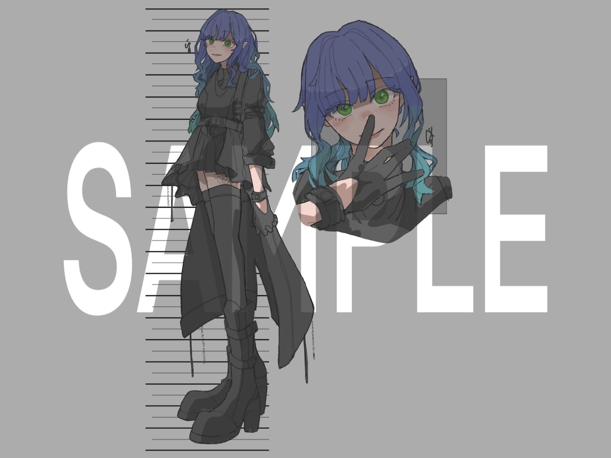 キャラクターの設定画を描きます 新規絵OK！コテキャシートの作成も受け付けます イメージ2