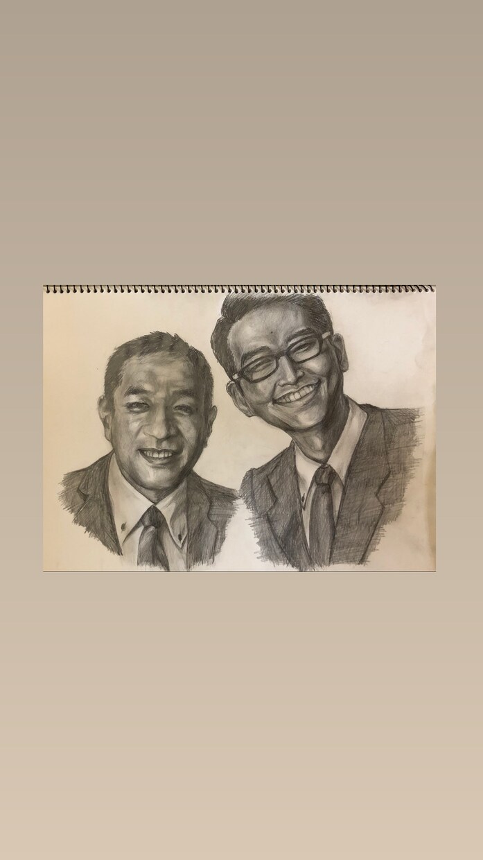 似顔絵、あなたの大切な人、ペット描きます ユーモアのあるタッチ。鉛筆画。絵具などなどご要望に答えます イメージ2