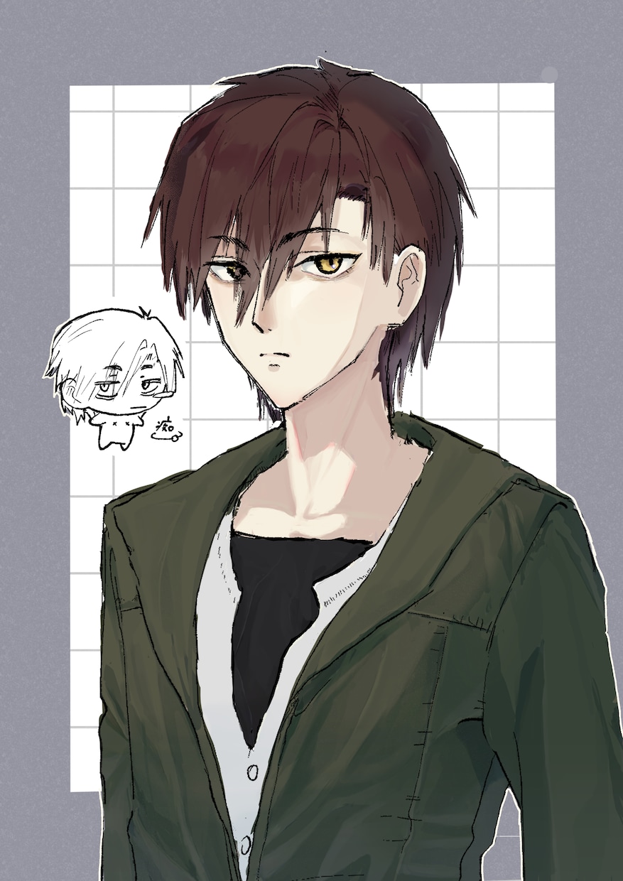 漫画 キャラデザ 一枚絵(サムネ絵)制作いたします 不穏な空気感のダークコメディを得意としています。 イメージ1