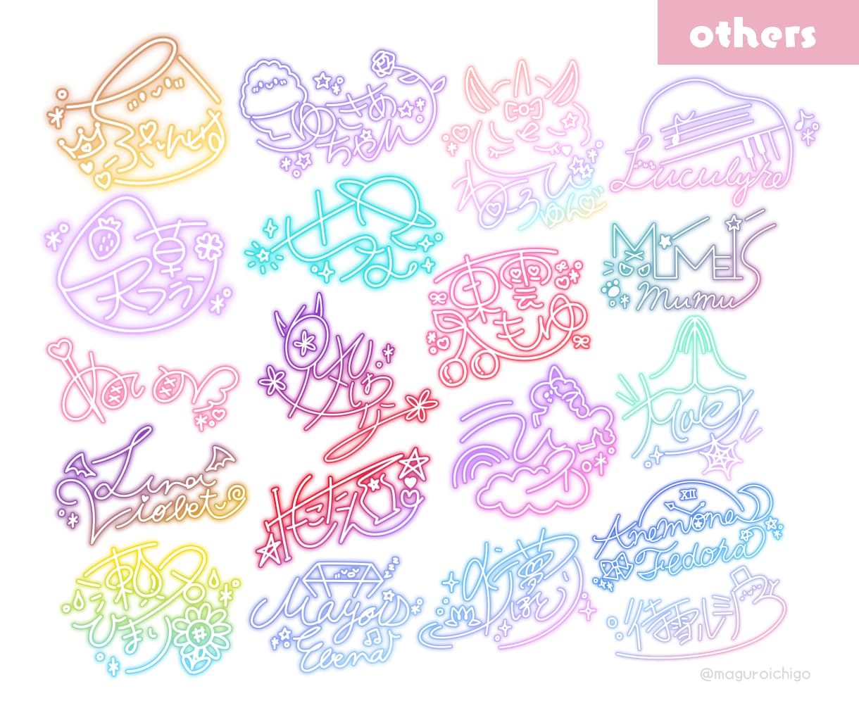 VTuberの方向け☆可愛いネオンサイン描きます 800件以上のサイン制作経験☆商用利用無料！迅速丁寧に対応☆ イメージ7