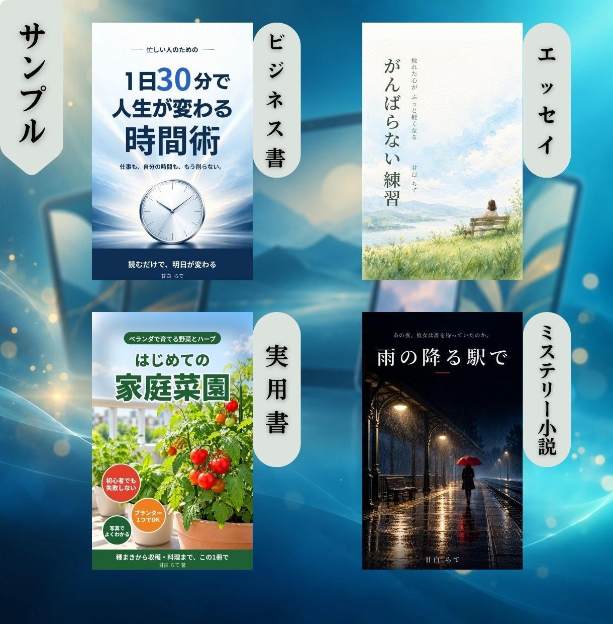 Kindle電子書籍の表紙をデザインします 小さなサムネでも目を引き、タイトルがしっかり読める表紙に イメージ2