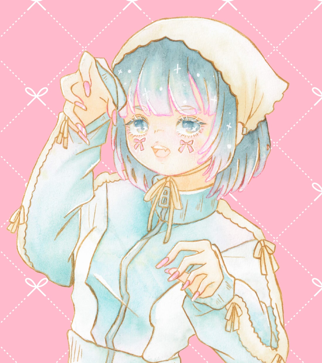透明感×ガーリーなSNSアイコン描きます きらめく水彩ガーリーアイコン描きます✿︎ イメージ7