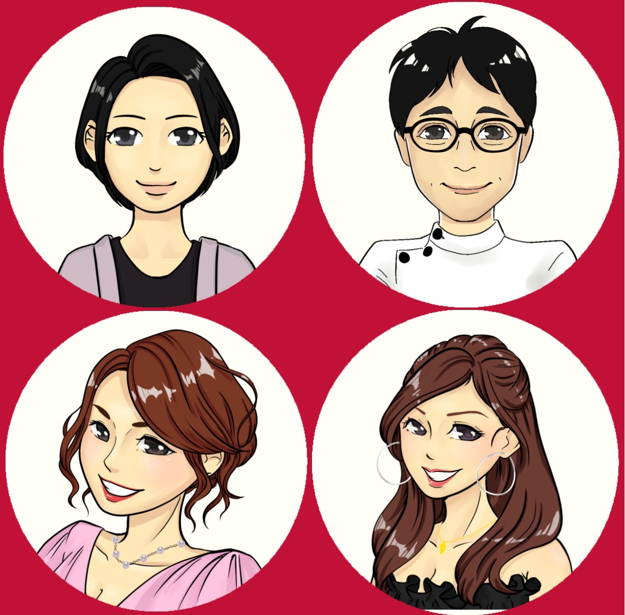 ＳＮＳアイコンに！120%美人化似顔絵描きます コンプレックスではなく、長所や魅力を最大限に引き出します！ イメージ3
