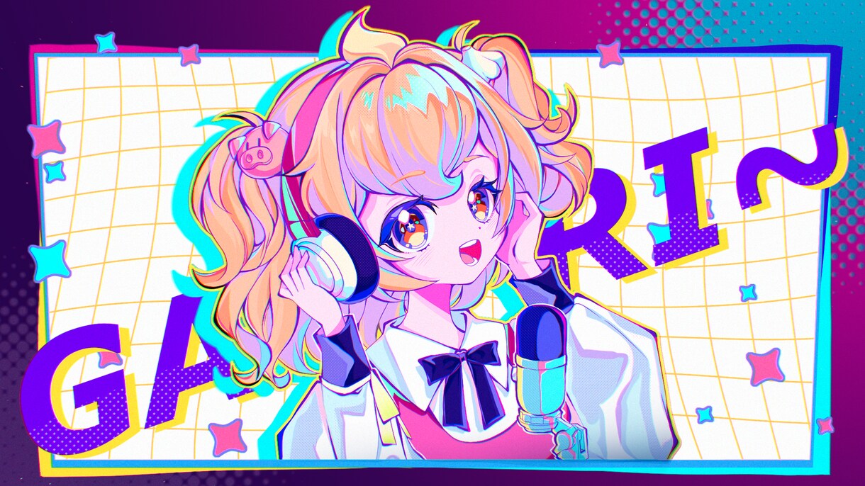Vtuber・OCの一枚絵、立ち絵お描きします カラフルでポップ！かわいくてイキイキしたイラストならお任せ！ イメージ9