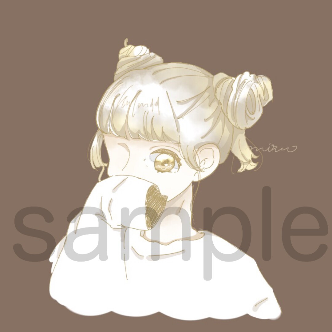 かわいい女の子を描きます SNSのアイコンなどにどうですか イメージ2