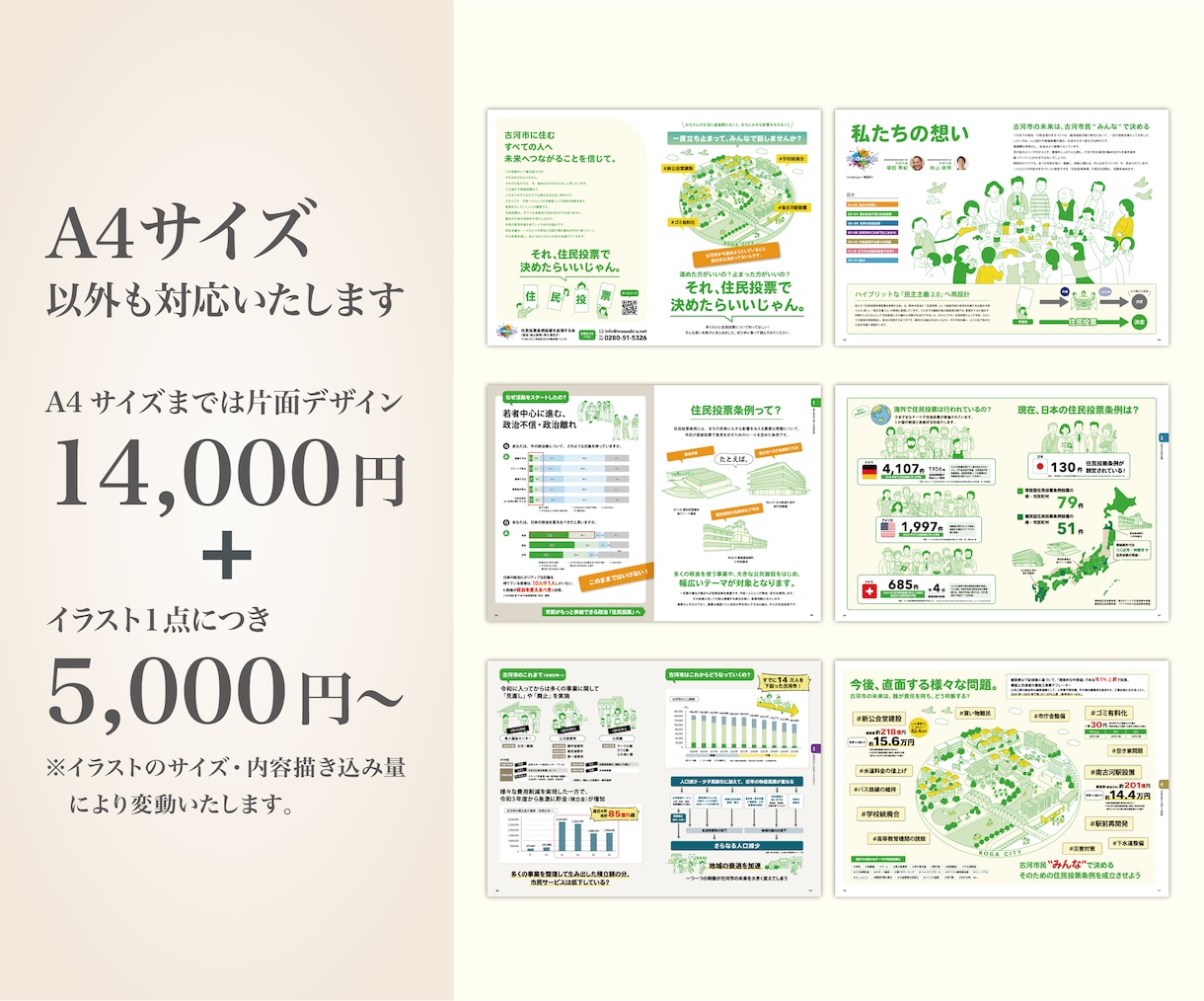オリジナルイラストで冊子デザイン制作します フリー素材ではないオリジナルイラストで唯一の冊子に仕上げます イメージ2