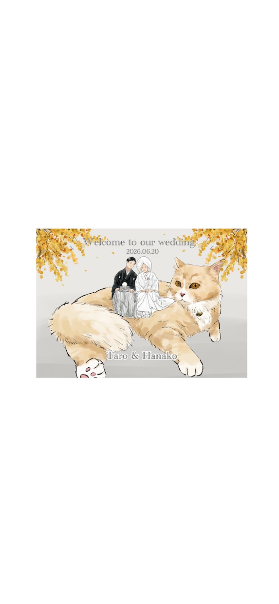 結婚式の似顔絵ウェルカムボード描きます 前撮りしてなくても大丈夫！好きな衣装や表情にチェンジ♪ イメージ8
