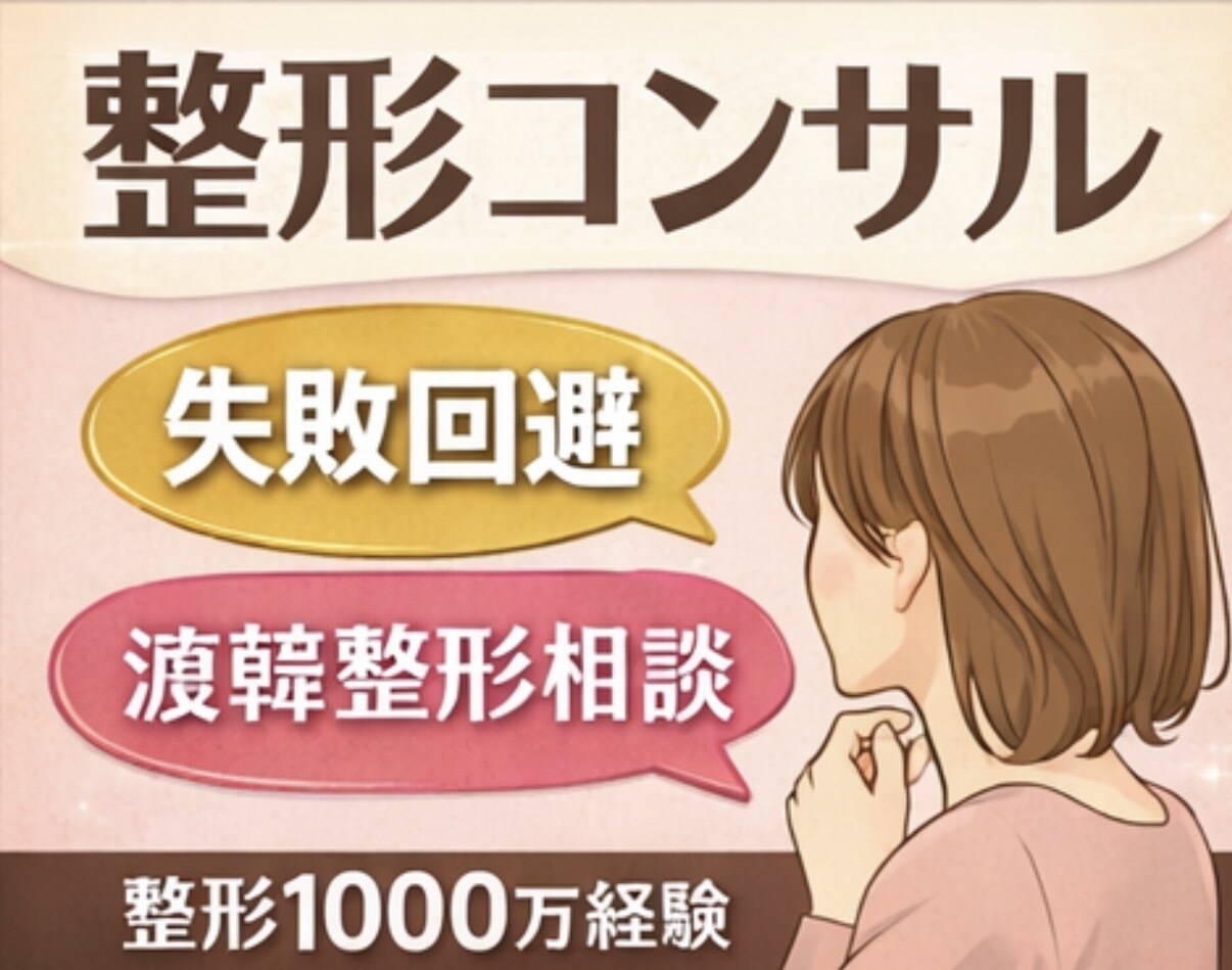 お悩みからオススメの美容施術をアドバイス致します 整形歴15年目、総額1000万overのベテラン整形オタク イメージ1