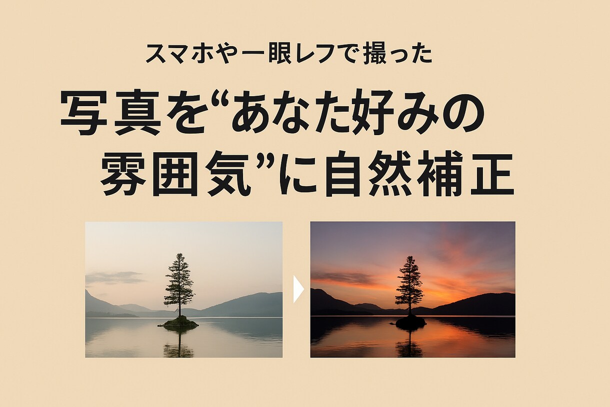 写真を“あなた好みの雰囲気”に整えます SNSやプロフィール写真を自然に魅せたい方へ イメージ1