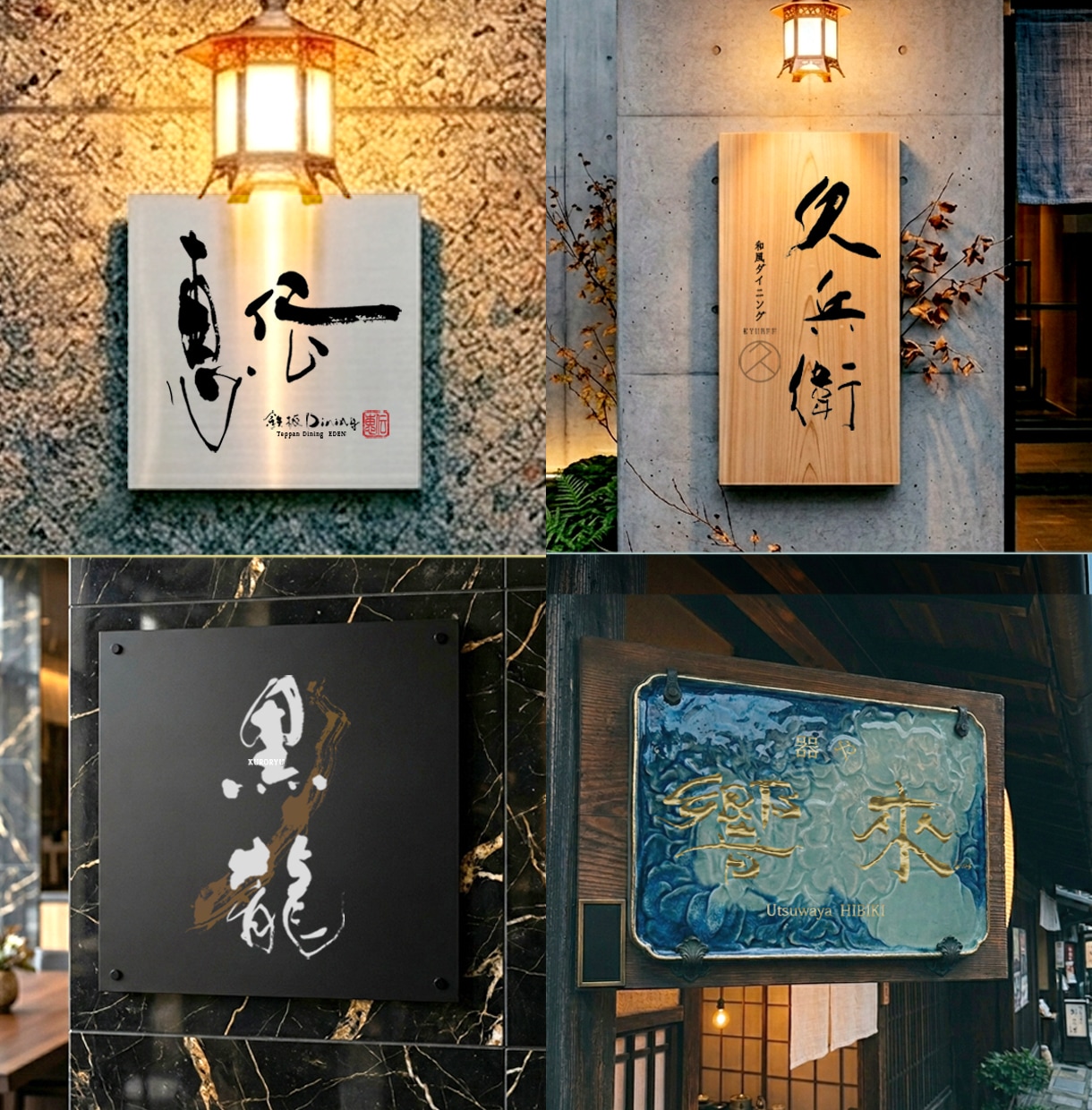 店舗・飲食店の筆文字ロゴを手書きで制作します 正統派から大胆な崩しまで｜異なる3〜4案をご提案します イメージ2