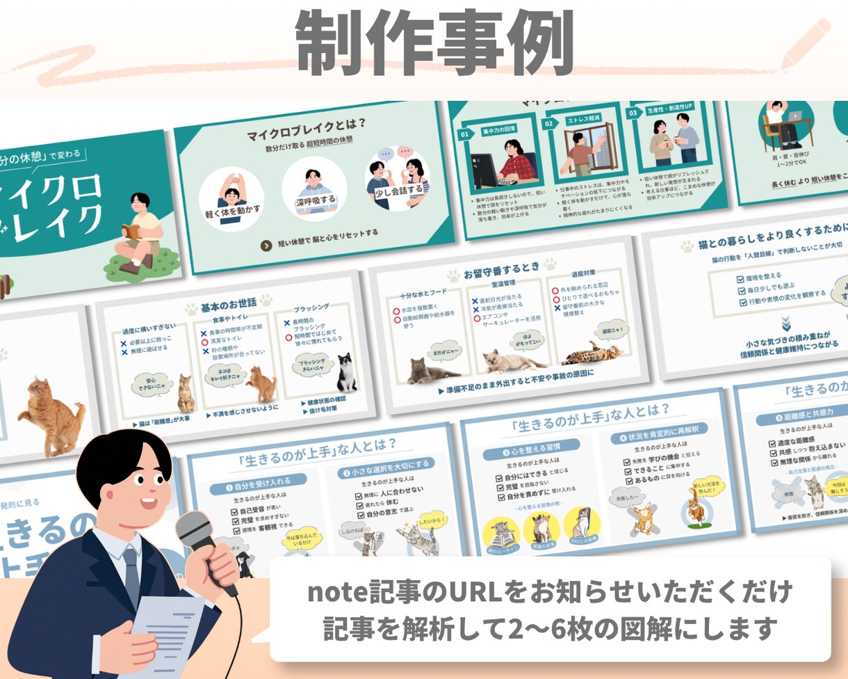 note記事を伝わる図解にします 記事の構造を整理し図解で可視化 イメージ3