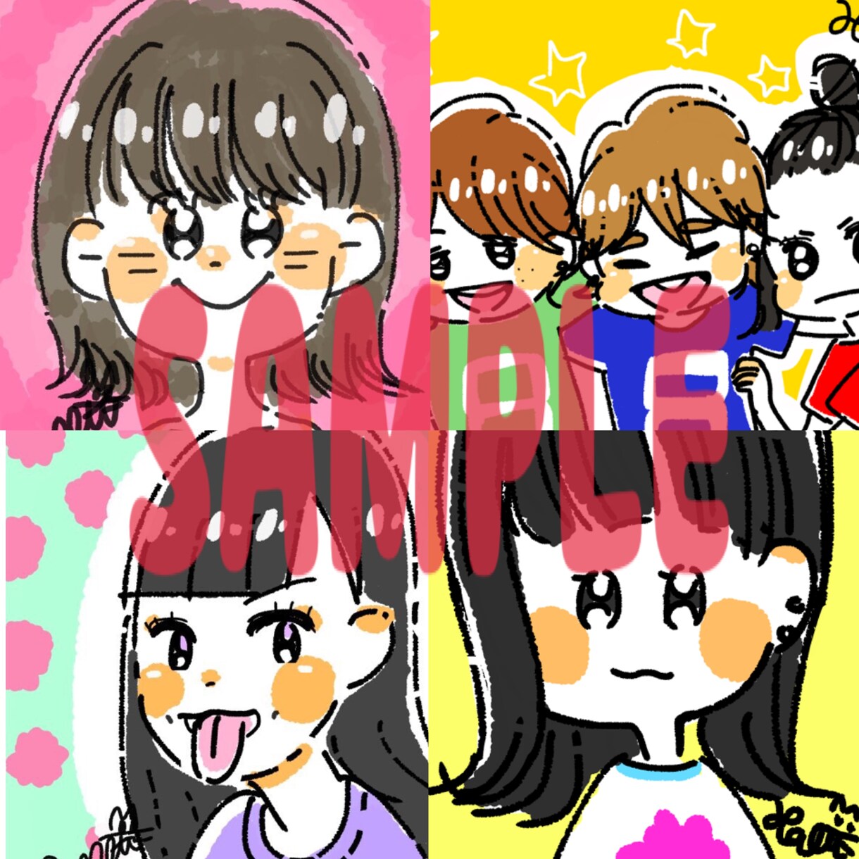 かわいい似顔絵おかきします SNSのアイコンやちょっとしたプレゼントにオススメ イメージ3