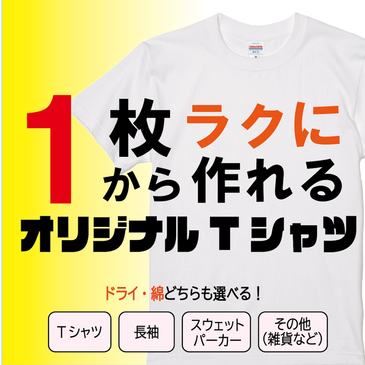 オリジナルTシャツを作成します ご要望にお応えできるようにお客様とのやり取りを心がけています イメージ1