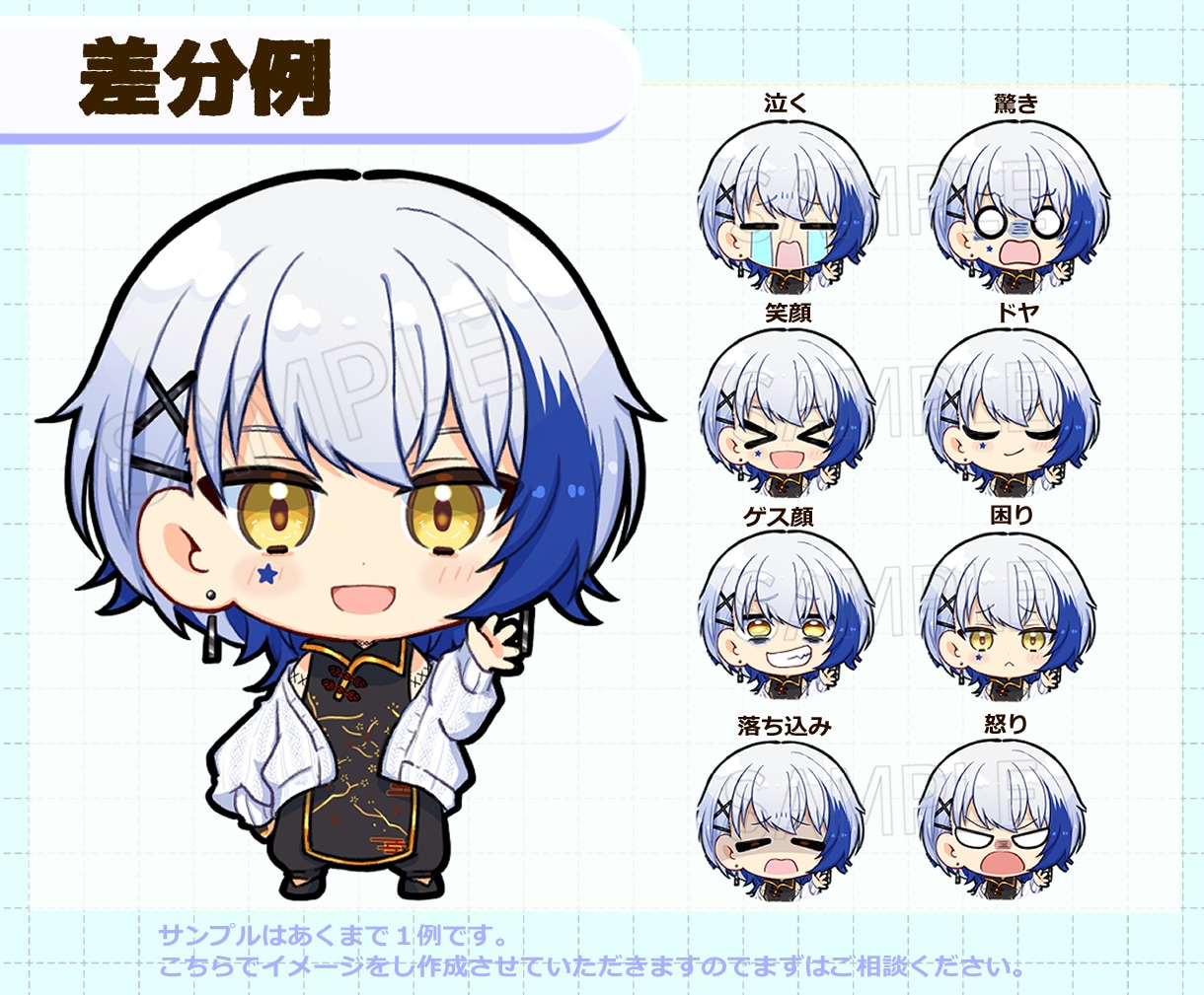 ミニキャラ(デフォルメ・SDキャラ)お描きします 商用利用OK！ショート動画・グッズ・サムネイル・などに最適 イメージ7