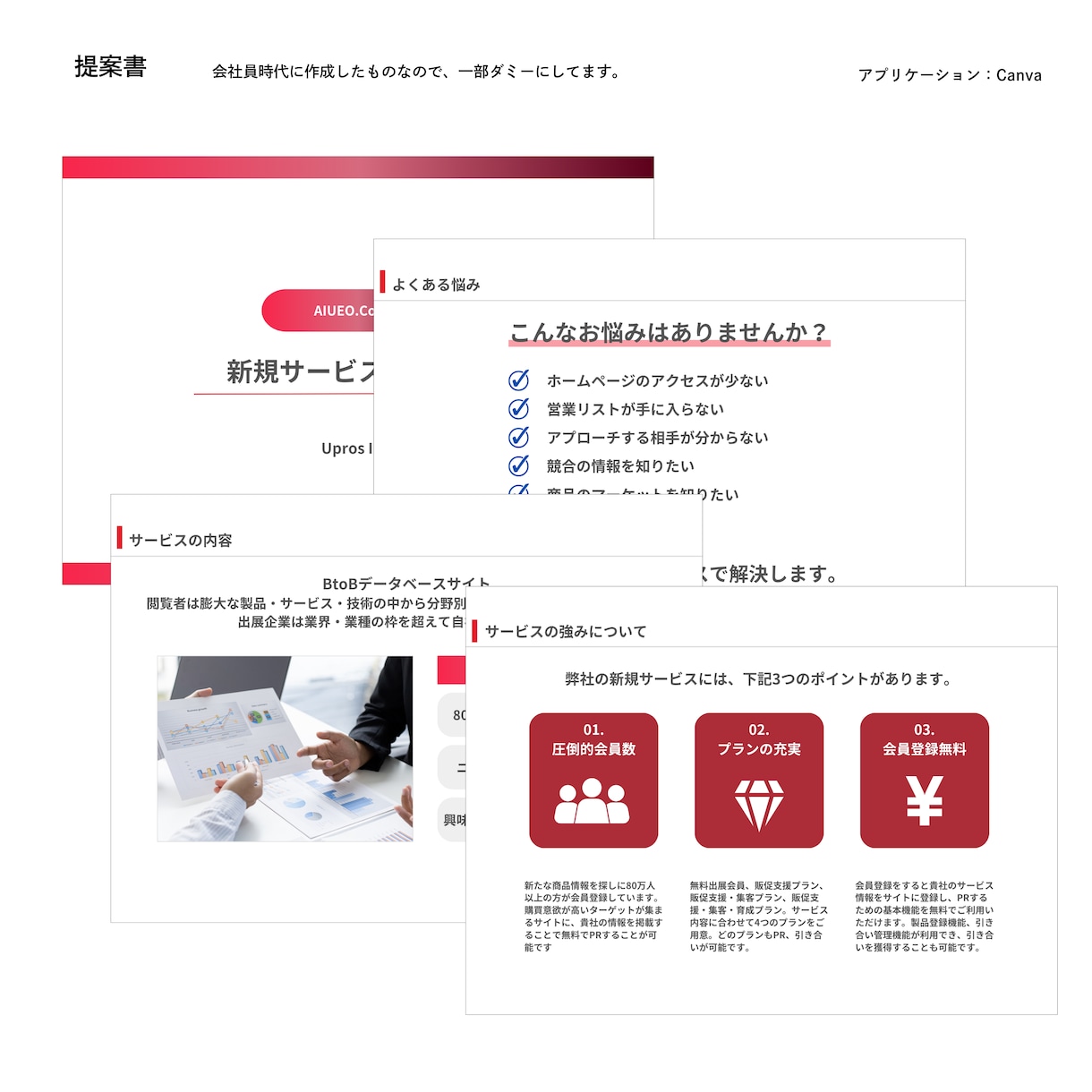 提案書・営業資料など様々な資料を作成します 丸投げもOK！どんな資料も対応可能！1から作成します イメージ7