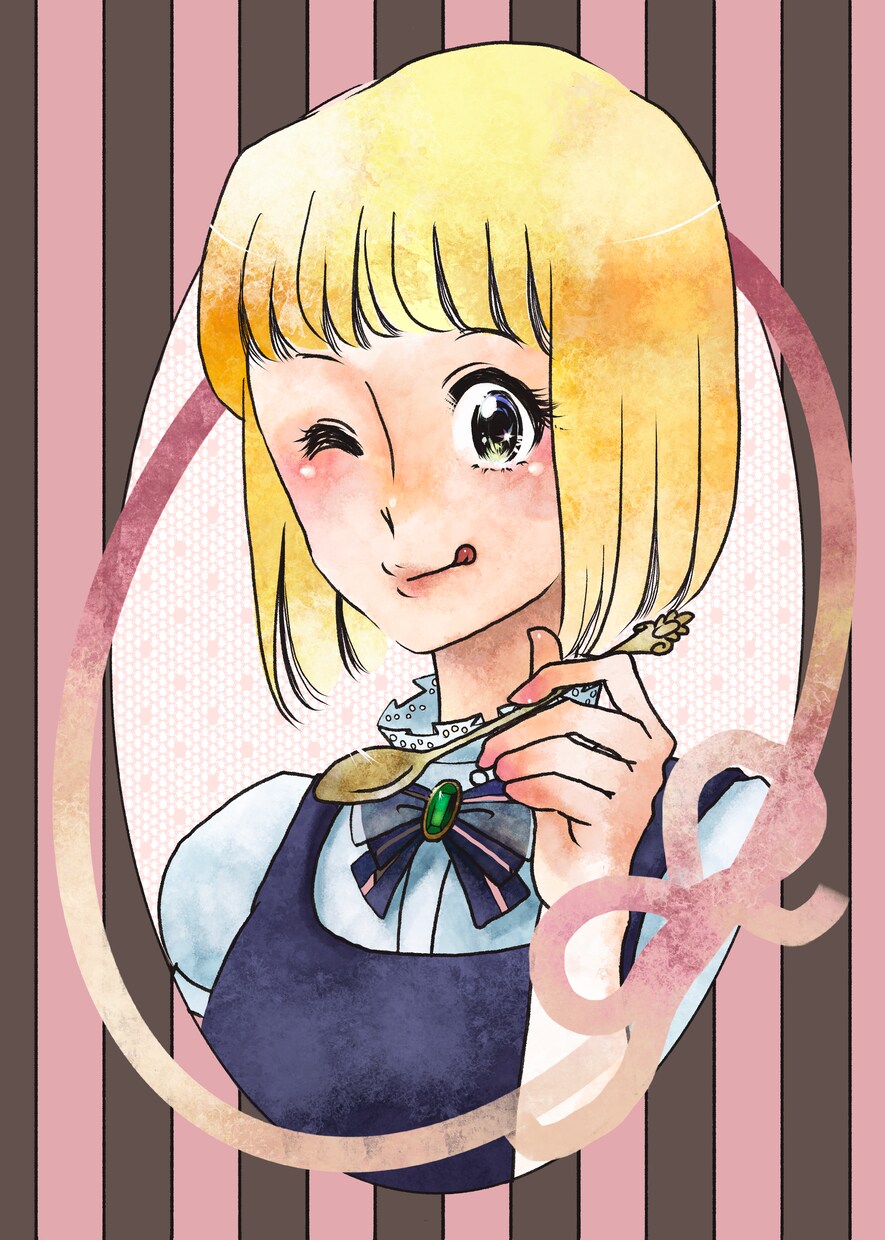 70~80年代少女漫画テイストのアイコン描きます レトロな少女漫画テイストのSNSアイコンです。 イメージ5