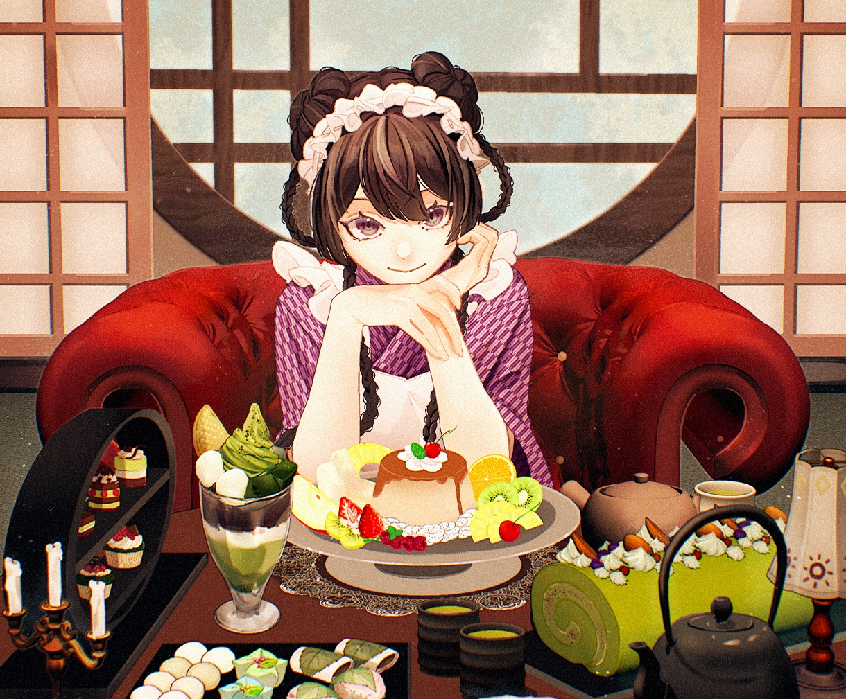 背景込の全身一枚絵★用途に沿ってイラスト制作します 個人観賞・装画・MV・Vtuberイラスト・スチルイラスト イメージ1