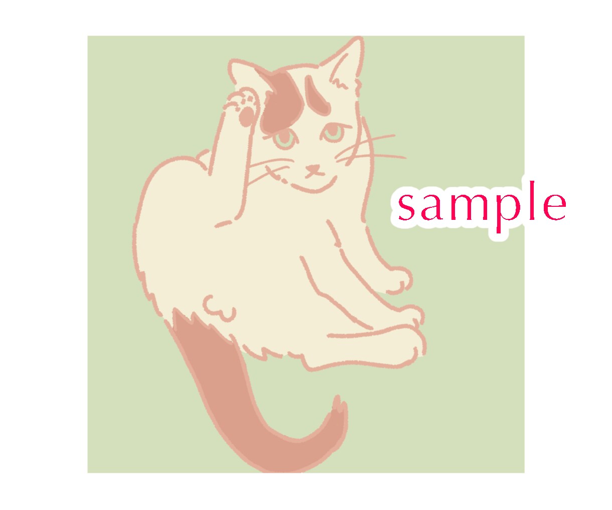 あなたの猫ちゃんをシンプルかわいいイラストにします ペットを雰囲気あるイラストにしてSNSアイコンや思い出に⭐︎ イメージ3