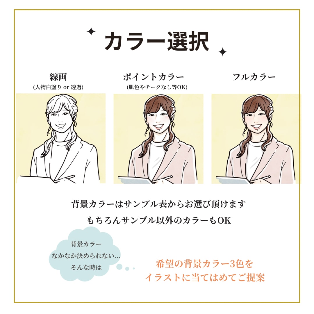商用利用OK◎優しい印象の似顔絵アイコン描きます ◾️ビジネスアイコンや名刺におすすめ◾️お仕事線画イラスト イメージ3