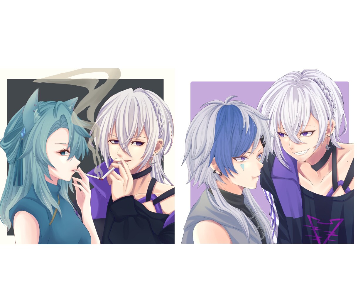 ハイクオリティなペア画お描きします ハイクオリティなペア画お描きします！カップル絵など イメージ5
