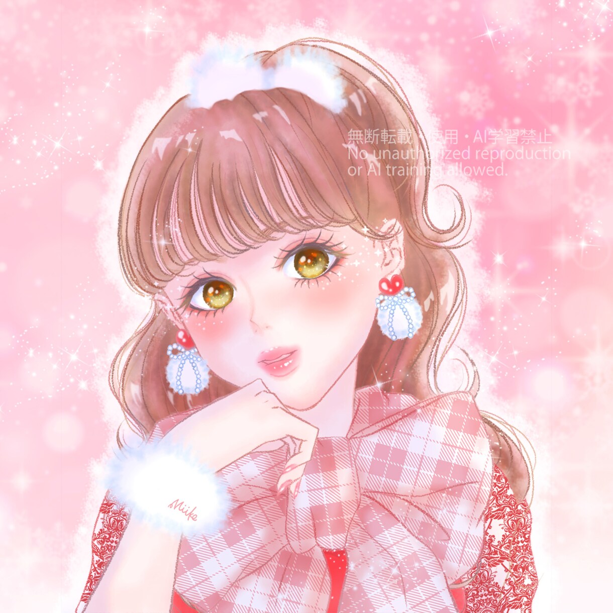 可愛い・ガーリー・おしゃれなアイコンを描きます アイコン、挿絵、イラスト関係は何でもご相談ください♪ イメージ4
