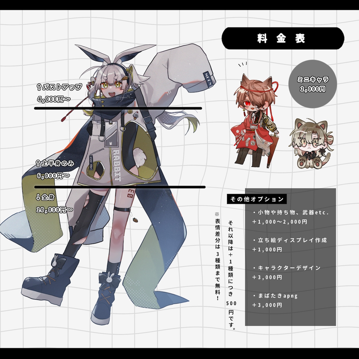 4月限定セール中！立ち絵制作します TRPG、ゲーム、動画などにご利用ください！ イメージ2