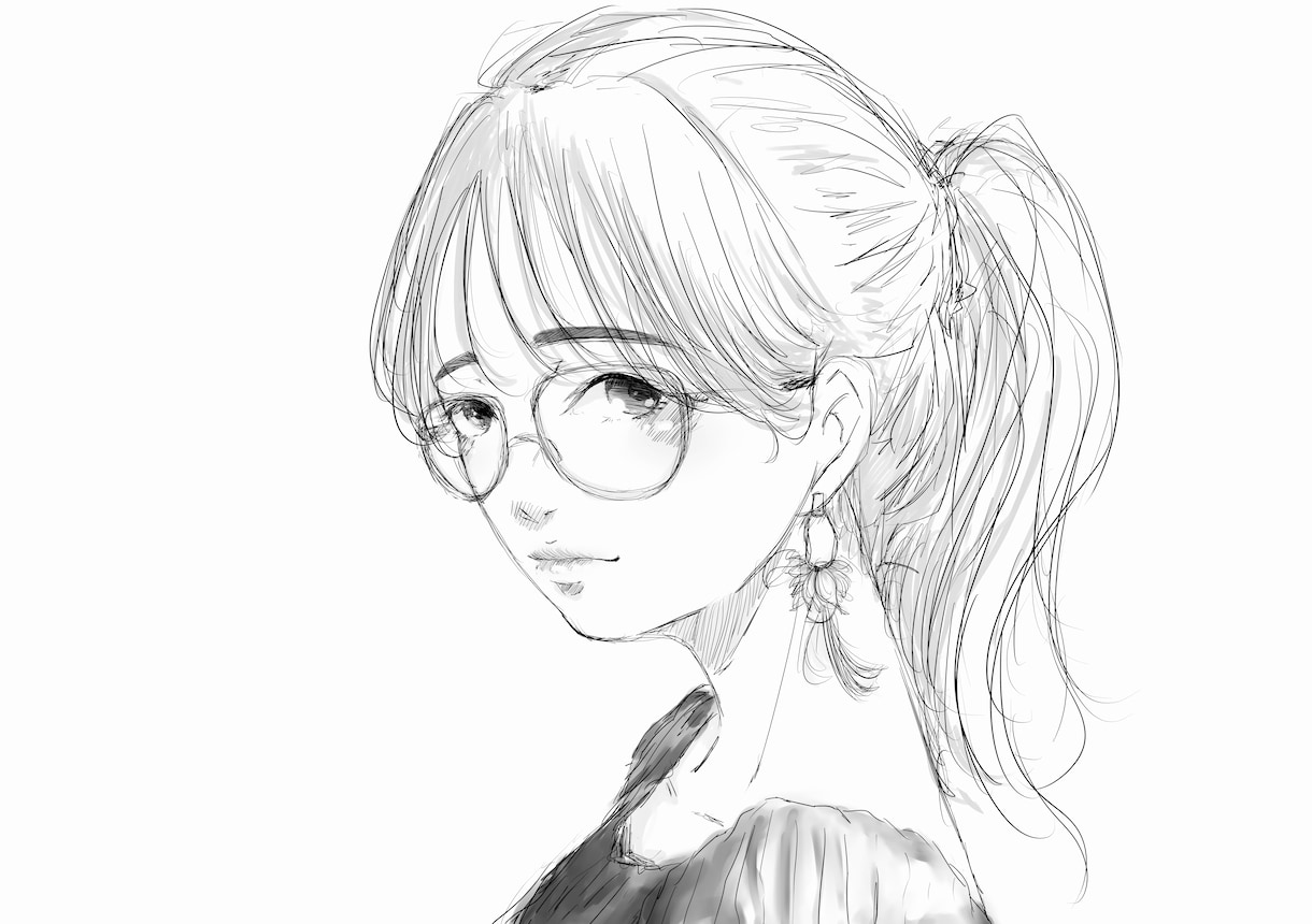 透明感のある女の子イラストをお描きします あなたの「好き」を、透明感のある一枚に。 イメージ2